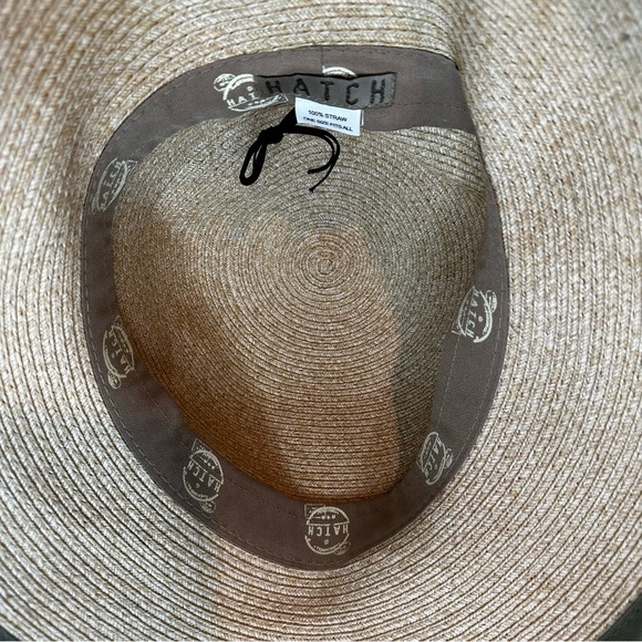Hatch 100% Straw Bow Summer Beach Packable Hat, OS - Picture 9 of 11